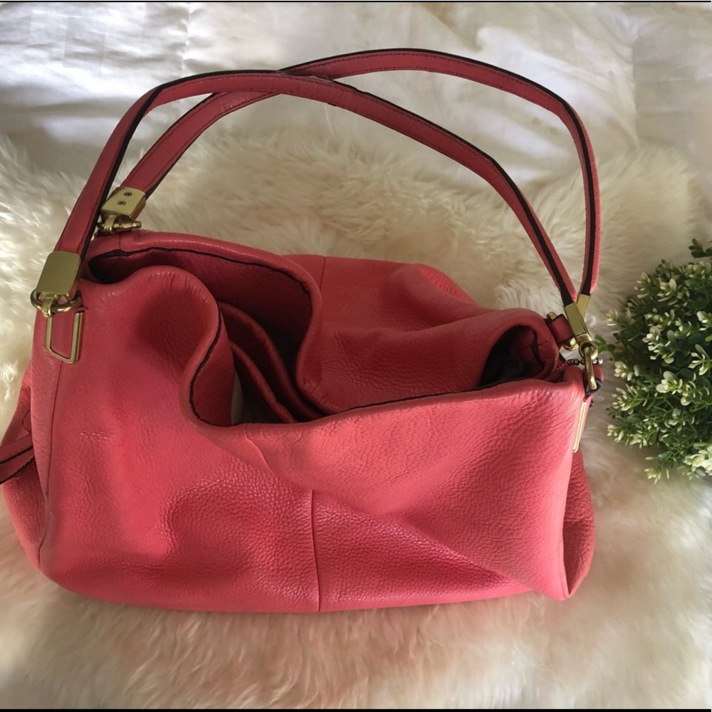 COACH Leather Phoebe Pink Shoulder Bag - Picture 3 of 8